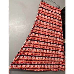 Dynamite Maxi Skirt Size XL Stretch Knit A-line Long Boho Aztec Western Tribal